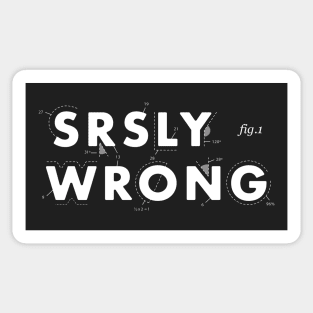 Srsly Wrong Logo Sticker